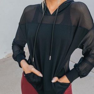 NWOT Senita Champion Mesh Hoodie